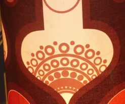 Discount Pamono Floor Lamp with Ceramic Base and Space Age Shade, 1970s