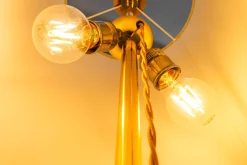 Online Pamono Floor Lamp with Fabric Shade by Rupert Nikoll, Vienna, Austria, 1950s