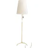 Discount Pamono Floor Lamp with Fabric Shade from Rupert Nikoll, Vienna, 1950s