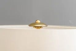 Discount Pamono Floor Lamp with Fabric Shade from Rupert Nikoll, Vienna, 1950s