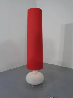 Online Pamono Floor Lamp with Illuminated Glass Stand from Doria Leuchten, 1960s