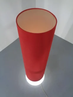 Online Pamono Floor Lamp with Illuminated Glass Stand from Doria Leuchten, 1960s