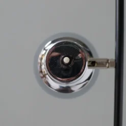 Sale Pamono Floor Lamp with Movable Chrome & Black Cylindrical Shades, 1960s