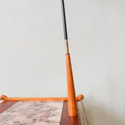 New Pamono Floor Lamp with Side Table in Ash Wood