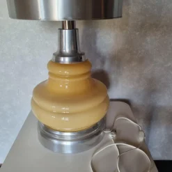 Online Pamono Floor Lamp with Yellow Shade, 1970s