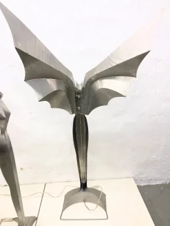 Clearance Pamono Floor Lamps Angel Illuminated Sculpture by Reinhard Stubenrauch, 1980s, Set of 2