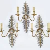 Hot Pamono Floral Wall Light in Crystal and Gold Metal from Maison Baguès, 1890s