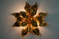 Online Pamono Florentine Flower Shape Wall Lamp by Hans Kögl, 1960s