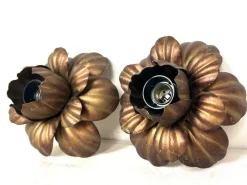 Online Pamono Florentine Flower Wall Sconces, 1960s, Set of 2
