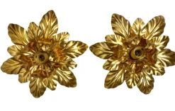 Online Pamono Florentine Gilded Wall Lamps by Euro Lamp Arts Firenze, 1980s, Set of 2