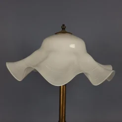 Hot Pamono Flower Table Lamp in Murano Glass, Brass and Wood, 1960s