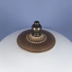 Hot Pamono Flower Table Lamp in Murano Glass, Brass and Wood, 1960s