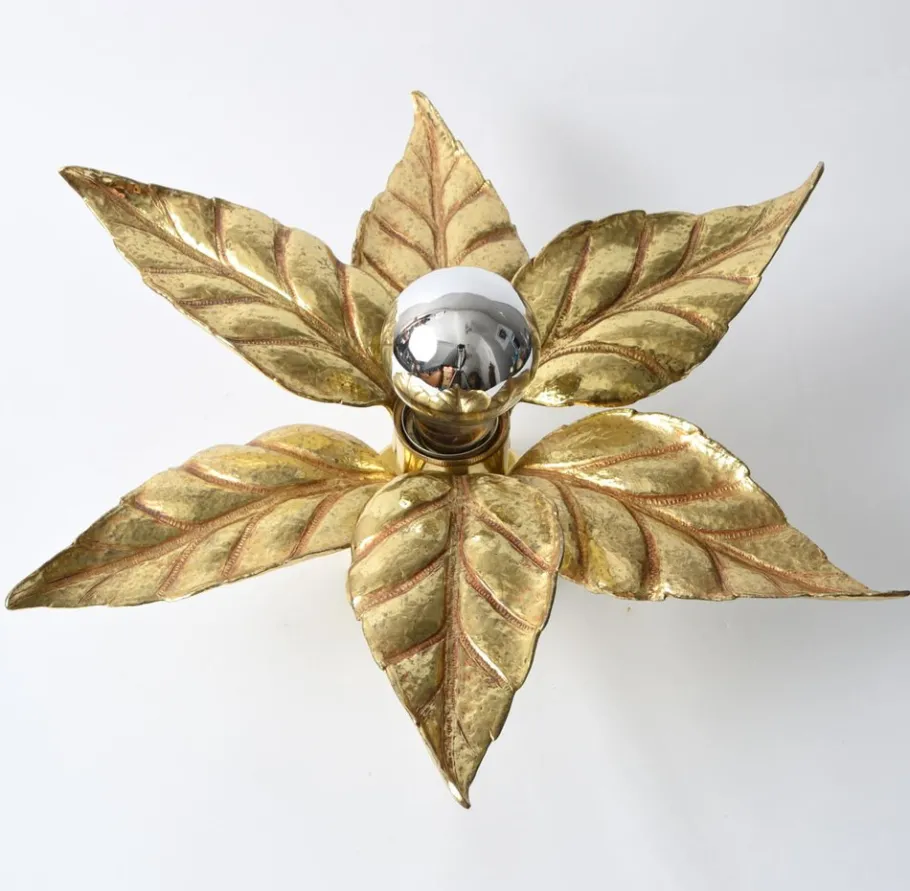 Clearance Pamono Flower-Shaped Wall Lamp by Willy Daro for Massive, 1970s
