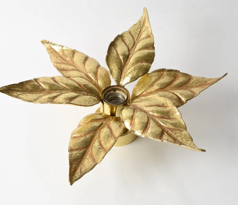 Clearance Pamono Flower-Shaped Wall Lamp by Willy Daro for Massive, 1970s