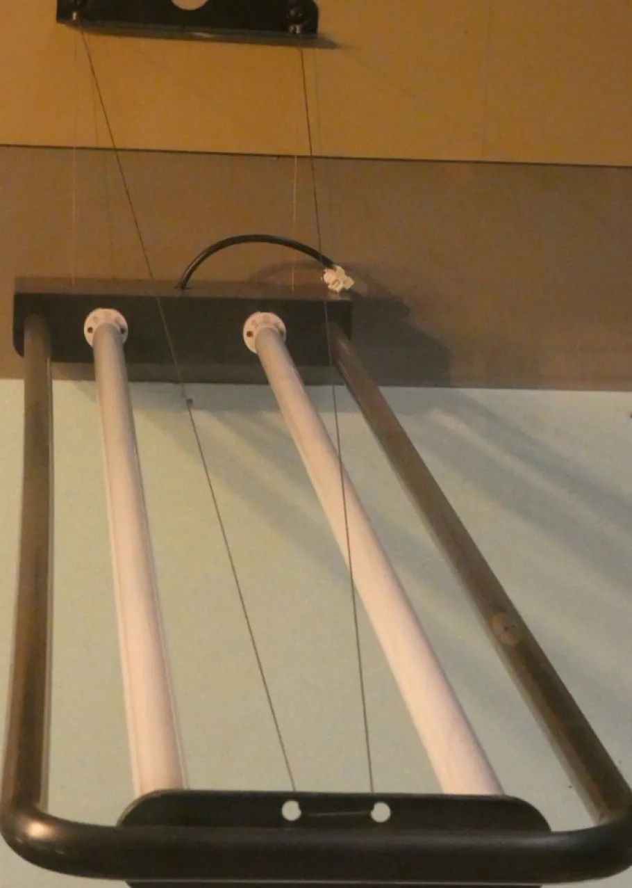 Clearance Pamono Fluorescent Wall Lamp by Gigante, Zambusi and Boccato for Zerbetto, 1980s