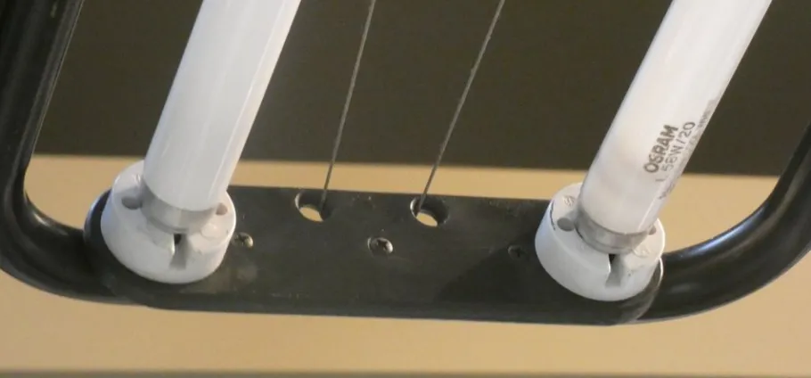 Clearance Pamono Fluorescent Wall Lamp by Gigante, Zambusi and Boccato for Zerbetto, 1980s