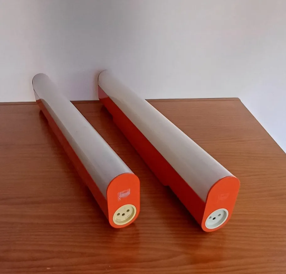 New Pamono Fluorescent Wall Lights from Mazda, 1970s, Set of 2