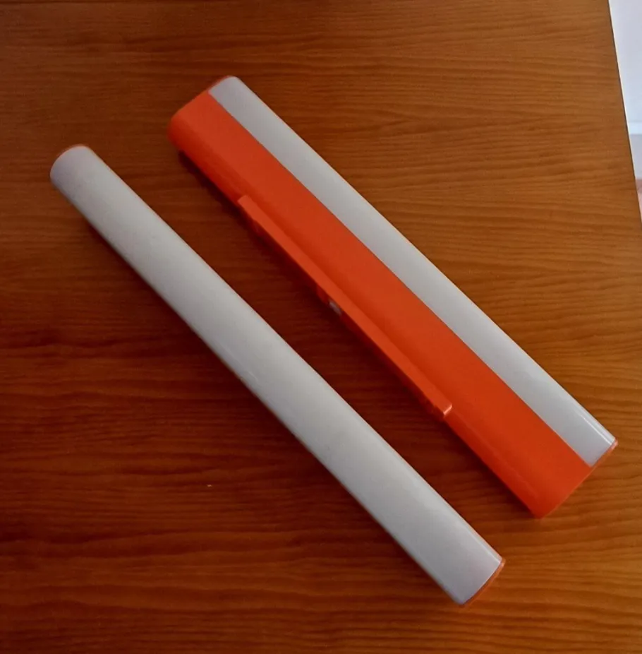 New Pamono Fluorescent Wall Lights from Mazda, 1970s, Set of 2