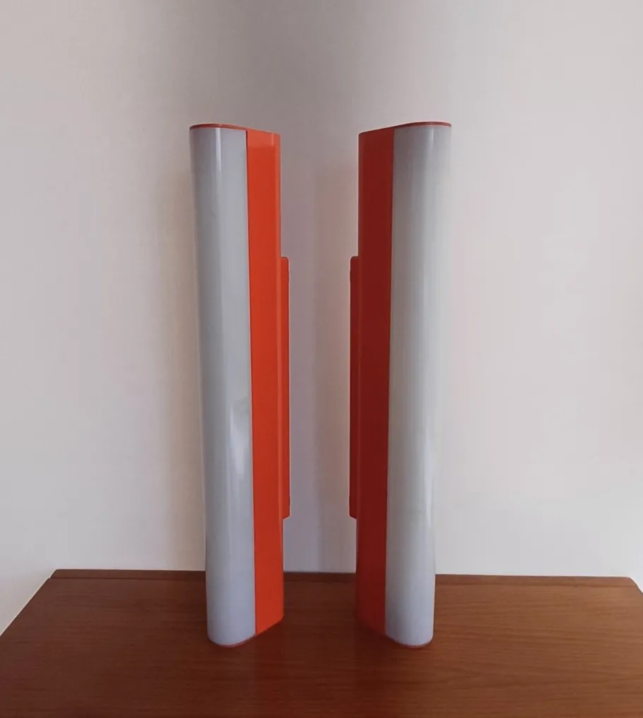 New Pamono Fluorescent Wall Lights from Mazda, 1970s, Set of 2