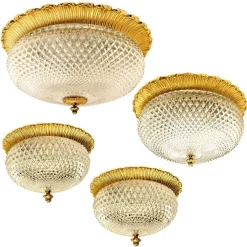 Discount Pamono Flush Mounts from Limburg Glasshütte, Germany, 1960s