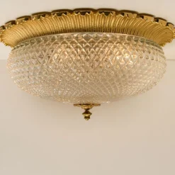 Discount Pamono Flush Mounts from Limburg Glasshütte, Germany, 1960s