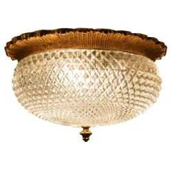 Discount Pamono Flush Mounts from Limburg Glasshütte, Germany, 1960s