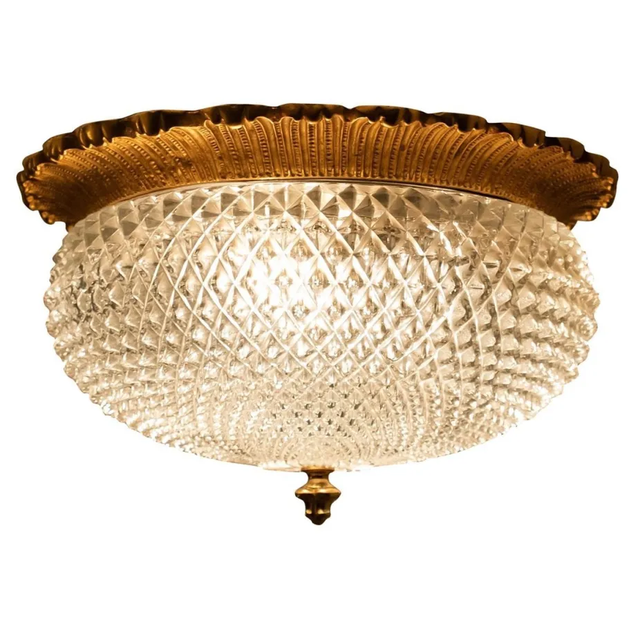 Discount Pamono Flush Mounts from Limburg Glasshütte, Germany, 1960s