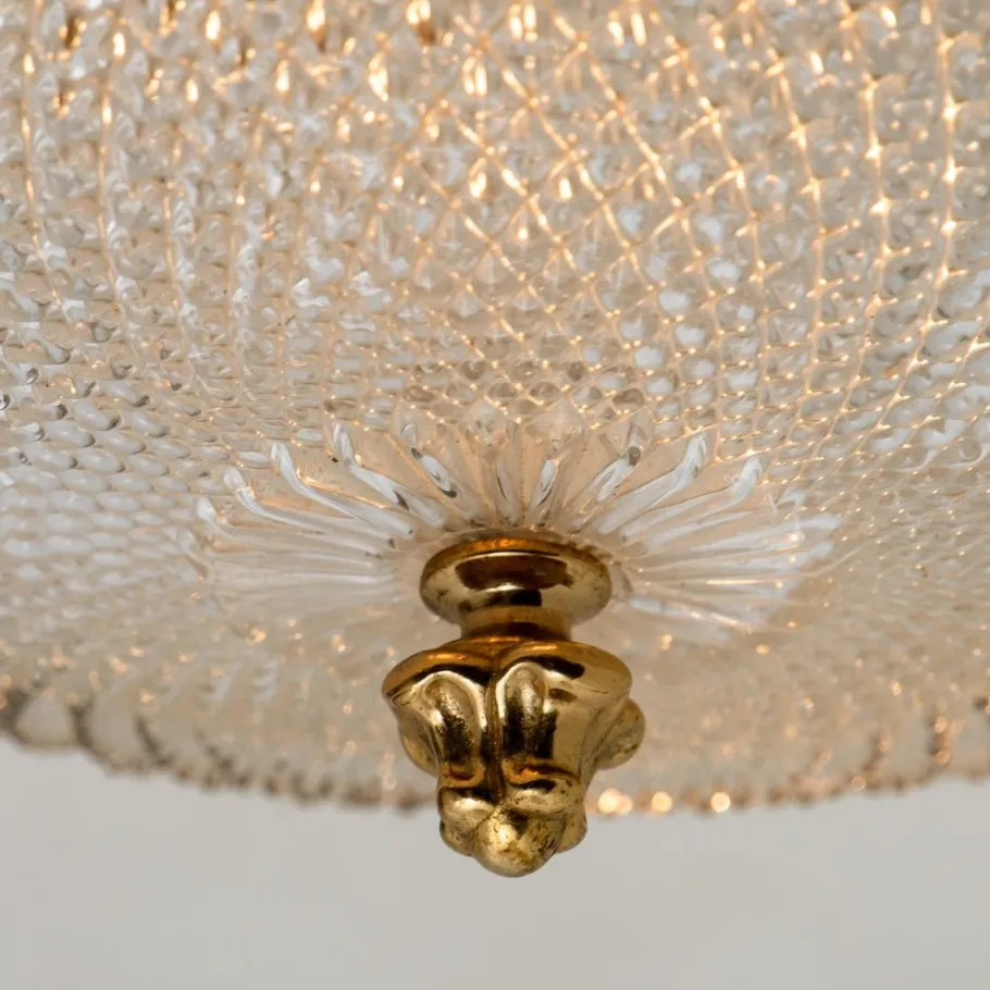 Discount Pamono Flush Mounts from Limburg Glasshütte, Germany, 1960s