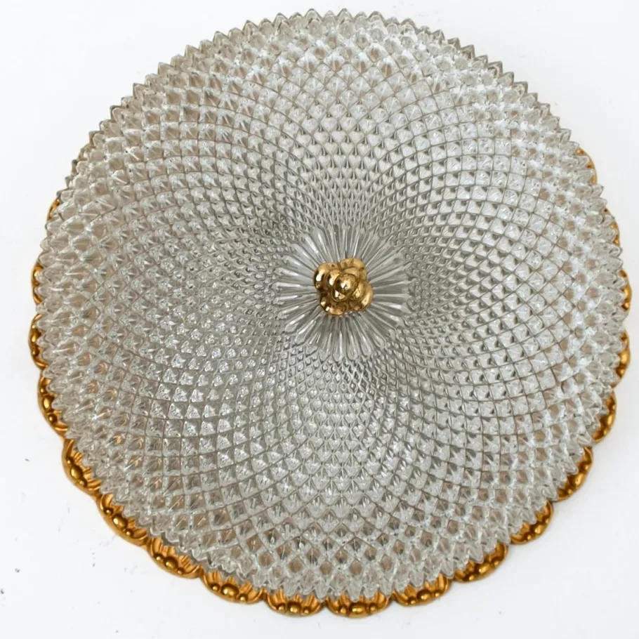 Discount Pamono Flush Mounts from Limburg Glasshütte, Germany, 1960s