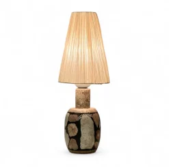 Pamono Fossil Stone Lamp by Egon Jakobson, 1970s