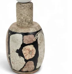 Pamono Fossil Stone Lamp by Egon Jakobson, 1970s