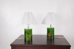 Online Pamono Fractal Resin Lamps, 1970s, Set of 2