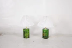 Online Pamono Fractal Resin Lamps, 1970s, Set of 2