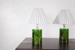 Online Pamono Fractal Resin Lamps, 1970s, Set of 2