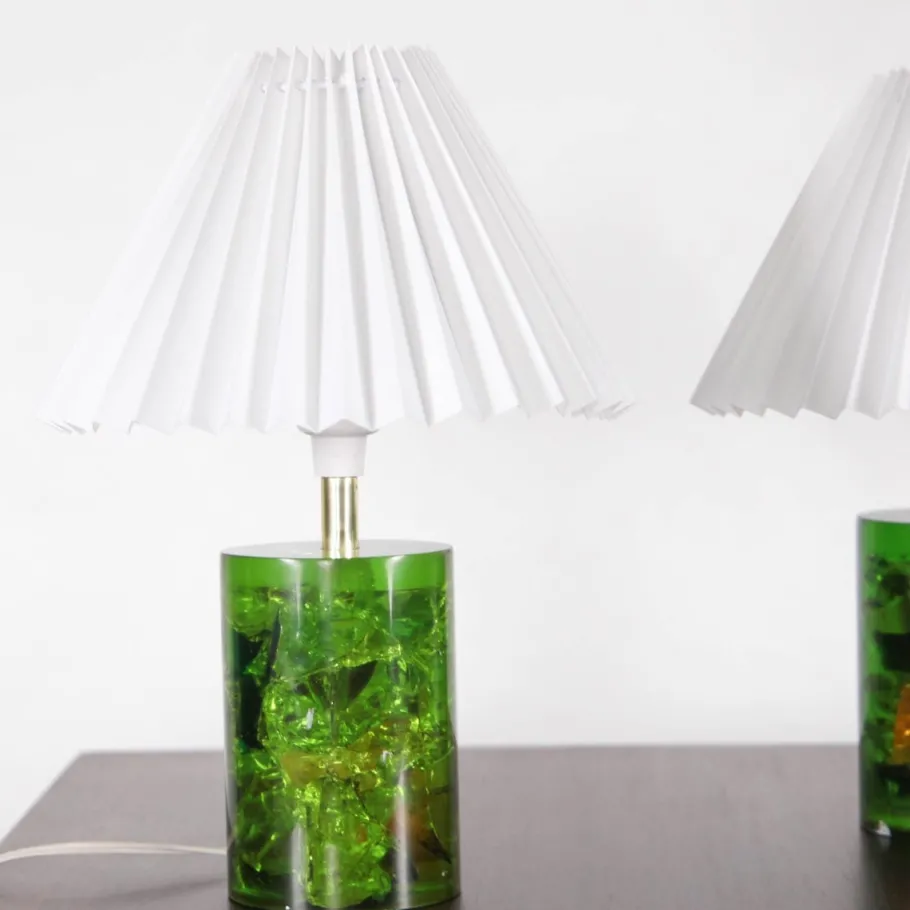 Online Pamono Fractal Resin Lamps, 1970s, Set of 2