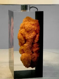 Discount Pamono French Acrylic Glass Table Lamps by Pierre Giraudon, 1970s, Set of 2