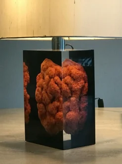 Discount Pamono French Acrylic Glass Table Lamps by Pierre Giraudon, 1970s, Set of 2