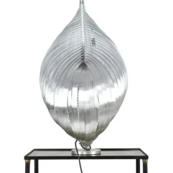 Clearance Pamono French Aluminium Table Lamps by Henri Mathieu, 1960s, Set of 2