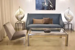 Clearance Pamono French Aluminium Table Lamps by Henri Mathieu, 1960s, Set of 2