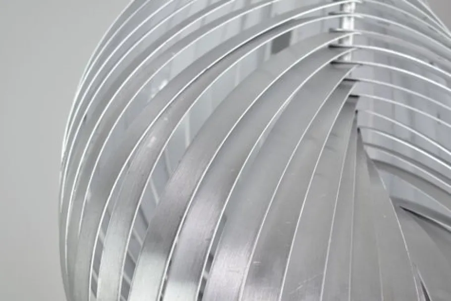 Clearance Pamono French Aluminium Table Lamps by Henri Mathieu, 1960s, Set of 2