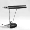 New Pamono French Art Deco Black and Chrome Table Lamp by Eileen Gray for Jumo, 1940s