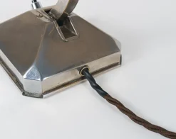 Sale Pamono French Art Deco Chromed Articulated Bankers Desk Lamp, 1930s