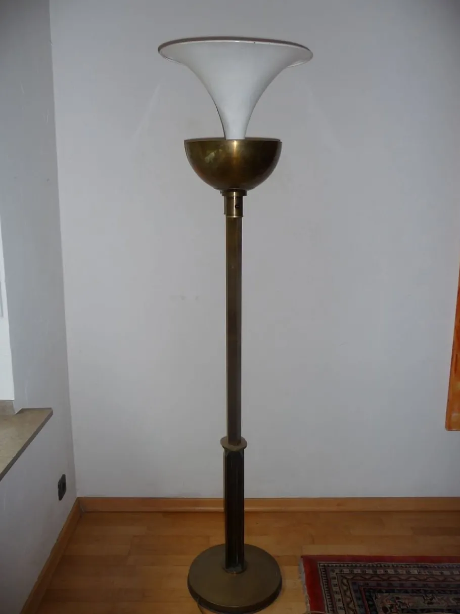 New Pamono French Art Deco Floor Lamp, 1920s