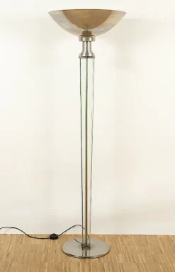 Hot Pamono French Art Deco Floor Lamp in the style of Jacques Adnet, 1930s