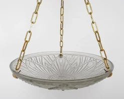 Online Pamono French Art Deco Geometric Arch Glass Pendant Lamp, 1930s