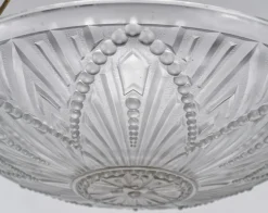 Online Pamono French Art Deco Geometric Arch Glass Pendant Lamp, 1930s