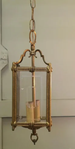 Online Pamono French Art Deco Hanging Lanterns, 1920s, Set of 2