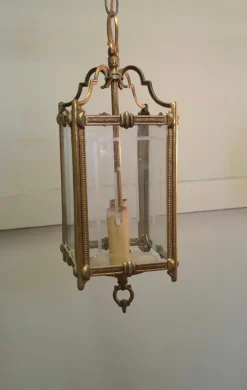 Online Pamono French Art Deco Hanging Lanterns, 1920s, Set of 2