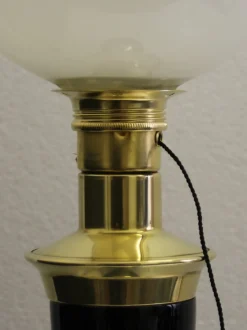 New Pamono French Art Deco Table Lamp in Brass from Mazda, 1950s