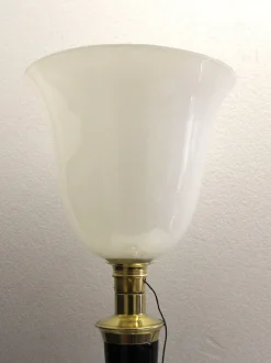 New Pamono French Art Deco Table Lamp in Brass from Mazda, 1950s